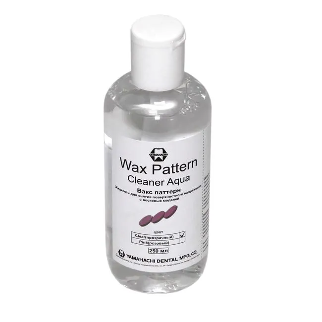 Жидкость Yamahachi Wax Pattern Cleaner Aqua для обработки воска в технике коронок и мостов, прозрачная, 250 мл (Япония)