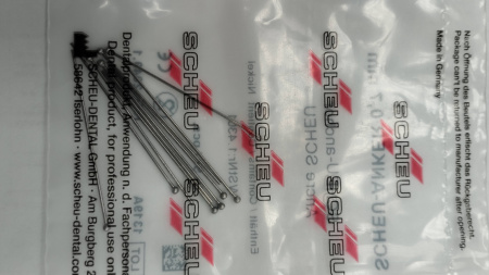 Кламмеры шариковые Ø 0.8 мм 10 шт. scheu-anker 0,8 mm