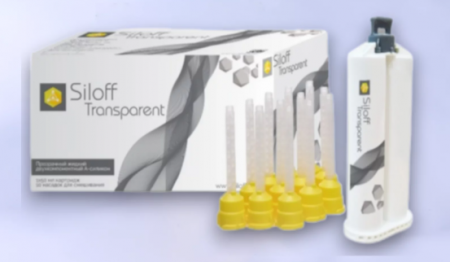 А-силикон холодной полимеризации прозрачного цвета Siloff Transparent