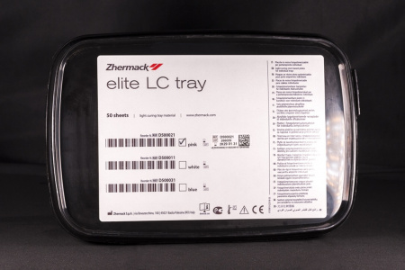 Пластины для изготовления индивидуальных ложек Elite LC Tray (50шт)  розовые / Zhermack